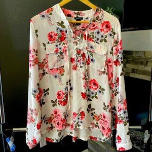 Flowered blouse